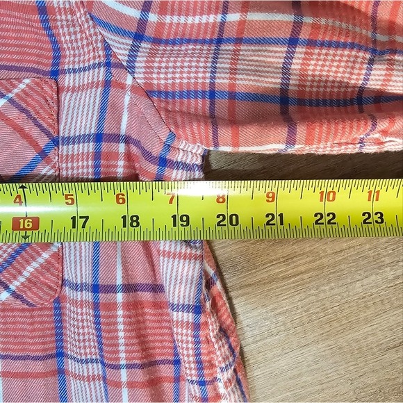 Marc New York Double Brushed 100% Cotton Flannel Size Size Large w/Roll Tabs - Picture 9 of 11